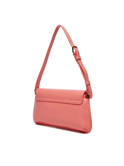 Love Moschino Love Moschino Kadın Ayarlanabilir Omuz Askılı Manyetik Tutturuculu Kabartmalı Logolu Mercan Omuz Çantası JC4058PP1MLO0-464