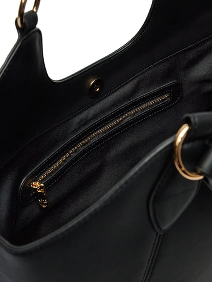 Love Moschino Love Moschino Kadın Düz Renkli Astar Polyester Kısa Askılı Siyah Omuz Çantası JC4165PP1MKD0-000