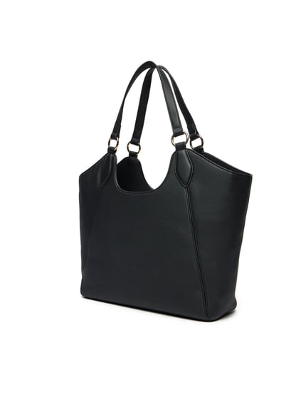 Love Moschino Love Moschino Kadın Düz Renkli Astar Polyester Kısa Askılı Siyah Omuz Çantası JC4165PP1MKD0-000