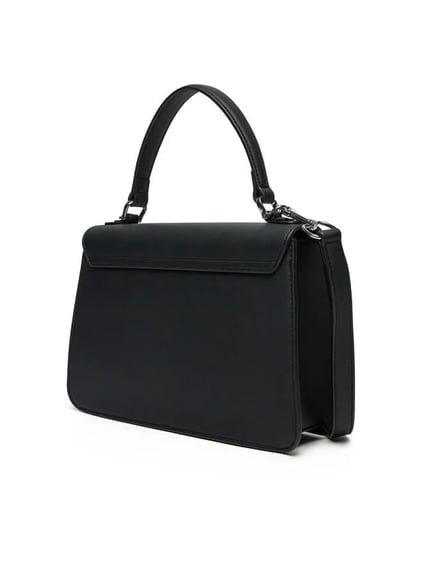 Love Moschino Love Moschino Kadın Kabartma Logolu Ayarlanabilir Omuz Askılı Manyetik Kapamalı Siyah1 Omuz Çantası JC4032PP1MKD0-00B
