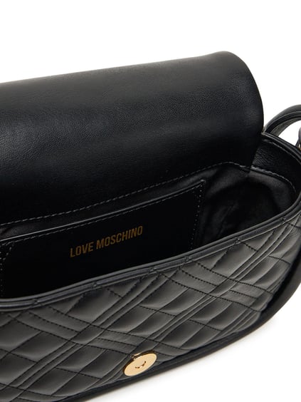 Love Moschino Love Moschino Kadın Manyetik Kapamalı Omuz Askılı Siyah Omuz Çantası JC4139PP1MLA0-000