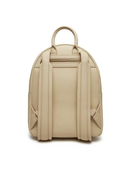 Love Moschino Love Moschino Kadın Sırt Askılı Marka Logolu Fermuar Kapamalı Bej Sırt Çantası JC4193PP1MKD0-110