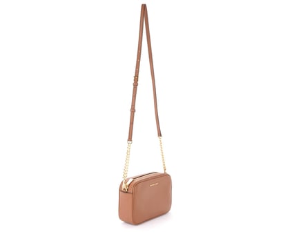 Michael Kors Michael Kors Kadın %100 Deri Ayarlanabilir Omuz Askılı Logo Kabartmalı Kahverengi Omuz Çantası 32F7GGNM8L-LUGGAGE