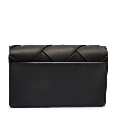 Michael Kors Michael Kors Kadın %100 Deri Çapraz Zincir Askılı Desenli Siyah Omuz Çantası 32S5GJ6C8L-BLACK
