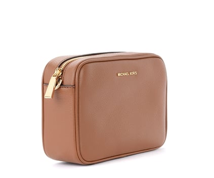 Michael Kors Michael Kors Kadın %100 Deri Ayarlanabilir Omuz Askılı Logo Kabartmalı Kahverengi Omuz Çantası 32F7GGNM8L-LUGGAGE