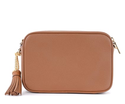 Michael Kors Michael Kors Kadın %100 Deri Ayarlanabilir Omuz Askılı Logo Kabartmalı Kahverengi Omuz Çantası 32F7GGNM8L-LUGGAGE