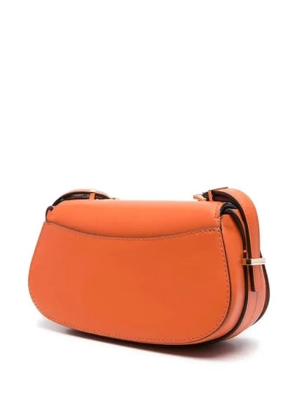 Michael Kors Michael Kors Kadın Ayarlanabilir Omuz Askılı %100 Deri Metalik Logo Kabartmalı Manyetik Kapamalı Turuncu Omuz Çantası 32S5GL0C1L-ORNGPNCH