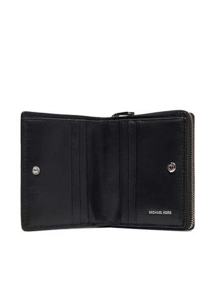 Michael Kors Michael Kors Kadın Deri Bölmelı Kartlık Siyah Cüzdan 32S5S8ED1L-BLACK