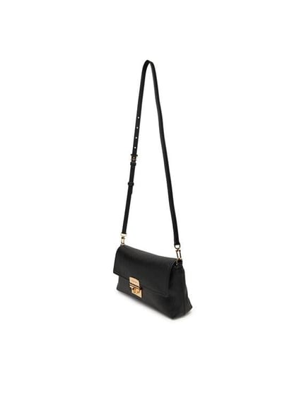 Michael Kors Michael Kors Kadın Deri Metal Toka Kapamalı Ayarlanabilir Kayış Siyah Omuz Çantası 32S5G9XC8T-BLACK