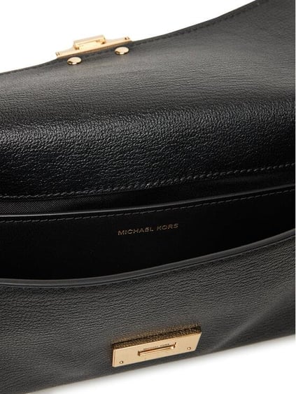 Michael Kors Michael Kors Kadın Deri Metal Toka Kapamalı Ayarlanabilir Kayış Siyah Omuz Çantası 32S5G9XC8T-BLACK