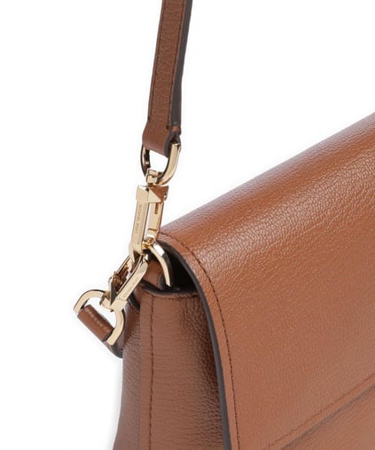 Michael Kors Michael Kors Kadın Deri Metal Toka Kapamalı Ayarlanabilir Kayış Kahverengi Omuz Çantası 32S5G9XC8T-LUGGAGE