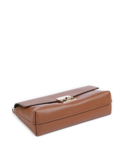 Michael Kors Michael Kors Kadın Deri Metal Toka Kapamalı Ayarlanabilir Kayış Kahverengi Omuz Çantası 32S5G9XC8T-LUGGAGE