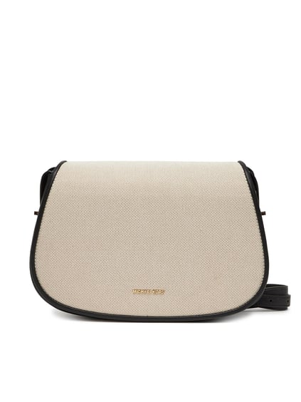 Michael Kors Michael Kors Kadın Dokuma Kumaş Kenarları Deri Ayarlanabilir Askı Siyah Omuz Çantası 30S5GL0M2C-BLACK