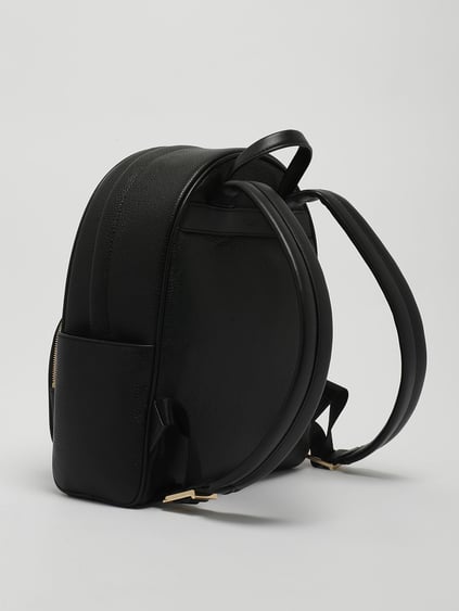 Michael Kors Michael Kors Kadın Düz Deri Küçük Cep Fermuar Kapama Ayarlanabilir Askı Siyah Sırt Çantası 30S4G8XB2L-BLACK