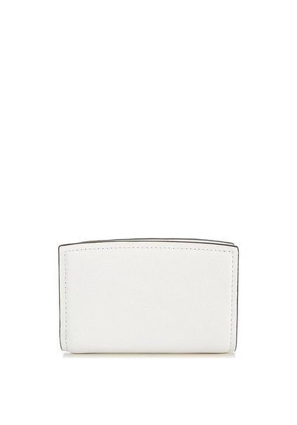Michael Kors Michael Kors Kadın Kart ve Nakit Bölmeli Fermuarlı Ve Çıtçıt Kapama Deri Beyaz Cüzdan 32S5SYTZ2L-OPTICWHITE