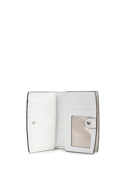 Michael Kors Michael Kors Kadın Kart ve Nakit Bölmeli Fermuarlı Ve Çıtçıt Kapama Deri Beyaz Cüzdan 32S5SYTZ2L-OPTICWHITE