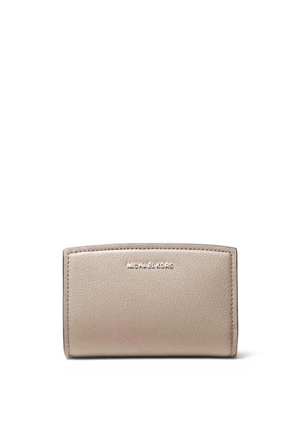 Michael Kors Michael Kors Kadın Kart ve Nakit Bölmeli Fermuarlı Ve Çıtçıt Kapama Deri Bej Cüzdan 32S5SYTZ2L-LIGHTSAND