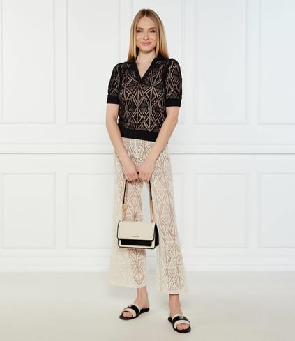 Michael Kors Michael Kors Kadın Zincir Askı Detay Çıtçıt Kapama Köşeler Deri Detay Siyah Omuz Çantası 30S5GC7L3C-BLACK