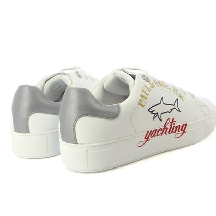 Paul Shark Paul Shark Erkek Bağcıklı Marka Logolu Spor Stil Beyaz Sneaker 22418004-100