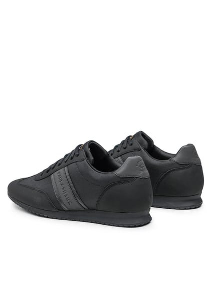 Paul Shark Paul Shark Erkek Bağcıklı Marka Logolu Spor Stil Siyah Sneaker 12318008-011