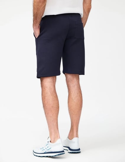 Paul Shark Paul Shark Erkek Beli Lastikli Logolu Regular Fit Pamuklu Lacivert Şort 25411850-050