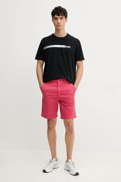 Paul Shark Paul Shark Erkek Bisiklet Yaka Paul Shark Gölgeli Yazı Desenli Kısa Kollu Siyah T-Shirt 25411039-011