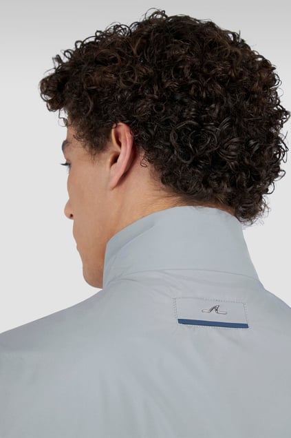 Paul Shark Paul Shark Erkek Çift Taraflı Rüzgara Dayanıklı Su Geçirmeyen Dik Yaka Kolsuz Gri Yelek 25412614-325