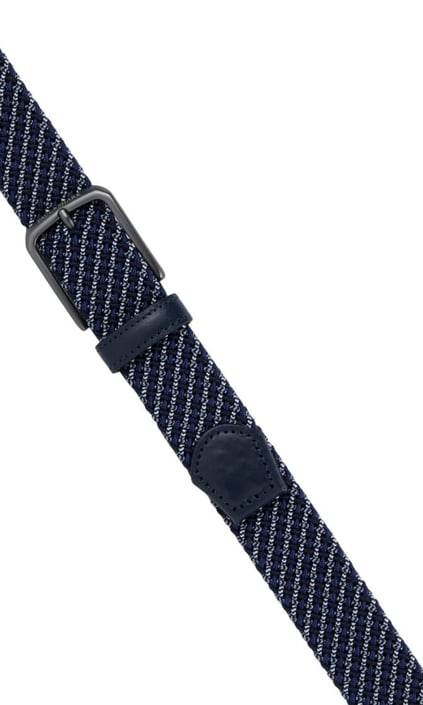 Paul Shark Paul Shark Erkek Dayanıklı Kumaş Metal Tokalı Lacivert Kemer 25416003-W26
