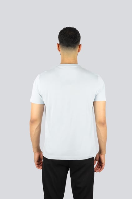 Paul Shark Paul Shark Erkek Marka Logolu Kısa Kol Yuvarlak Yaka Mavi T-Shirt 25411088-904