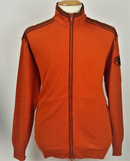 Paul Shark Paul Shark Erkek Marka Logo Detaylı Regular Fit Uzun Kollu Turuncu Hırka I20P1266-954