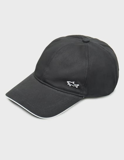 Paul Shark Paul Shark Erkek Nefes Alabilen Kumaş Ayarlanabilir Metal Tokalı Shark Logolu Siyah Şapka 25417115-011