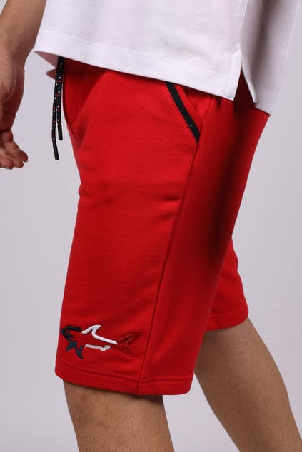 Paul Shark Paul Shark Erkek Pamuklu Regular Fit Düz Kırmızı Şort 21411852-577