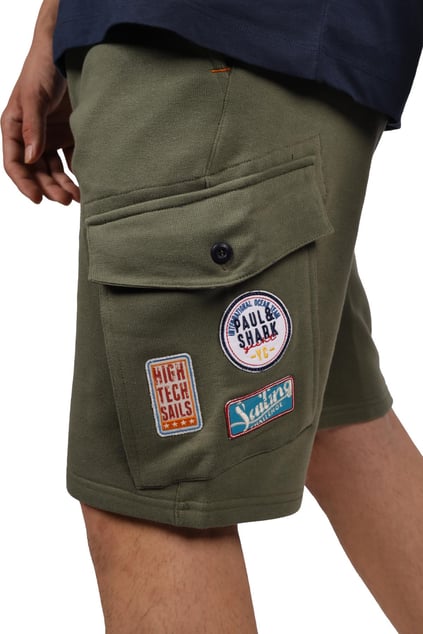 Paul Shark Paul Shark Erkek Pamuklu Regular Fit Düz Haki Şort 21411930-270