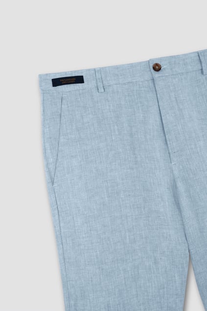 Paul Shark Paul Shark Erkek Regular Fit %100 Keten Normal Bel Mavi Şort 25414042-720