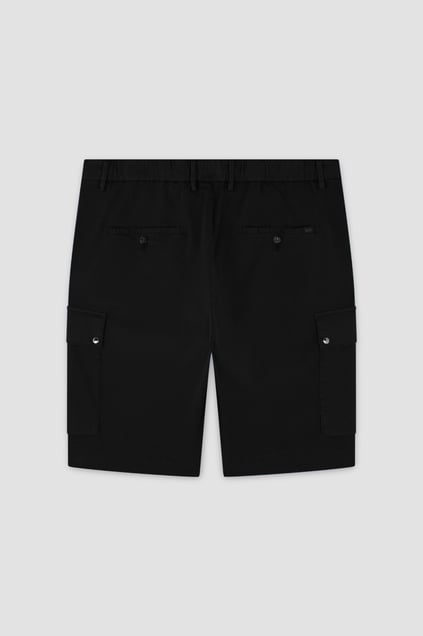 Paul Shark Paul Shark Erkek Regular Fit Cep Detaylı Siyah Şort 25414022-011