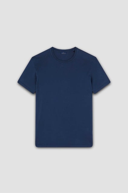 Paul Shark Paul Shark Erkek Yuvarlak Yaka Normal Kalıp %100 Pamuk Kısa Kollu Lacivert T-Shirt 25411006-013