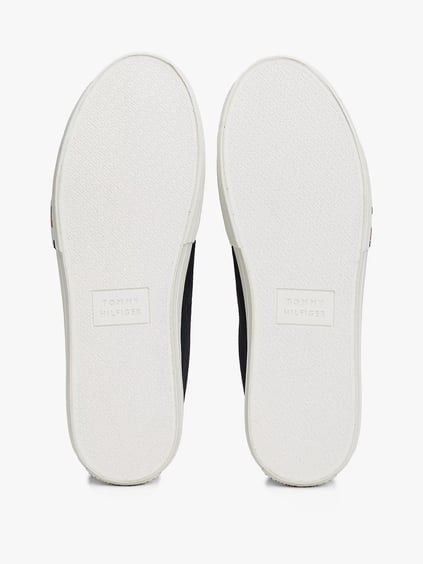 TOMMY HILFIGER Tommy Hilfiger Erkek Bağcıklı Marka Logolu Spor Stil Lacivert Sneaker FM0FM05458-DW5