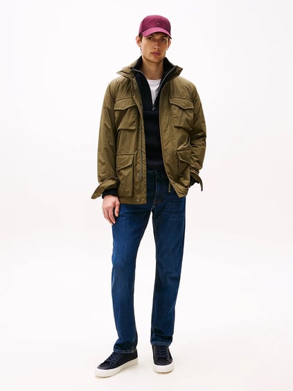 TOMMY HILFIGER Tommy Hilfiger Erkek Bağcıklı Marka Logolu Spor Stil Lacivert Sneaker FM0FM05458-DW5