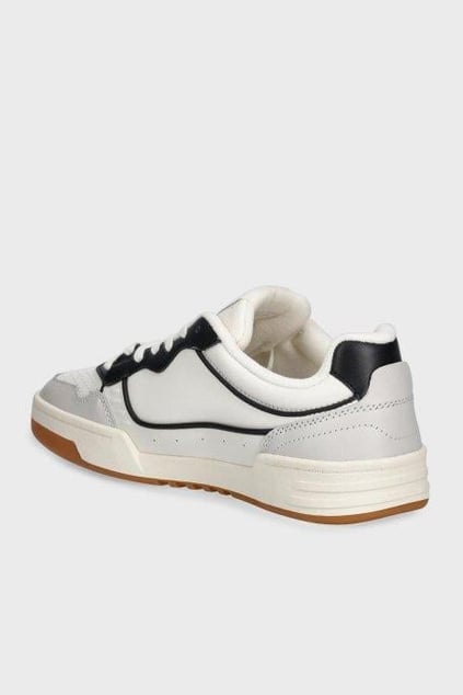 Tommy Hilfiger Tommy Hilfiger Erkek Bayrak Logolu %100 Deri Nefes Alabilir Üst Yüzeyli Beyaz Sneaker EM0EM01585-YBI