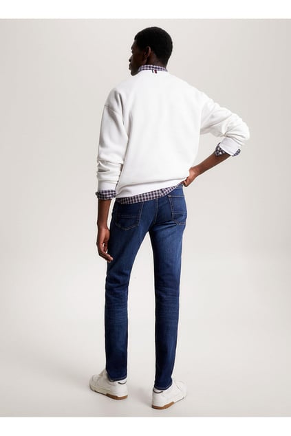 Tommy Hilfiger Tommy Hilfiger Erkek Denim Normal Belli Düz Model Günlük Kullanım Mavi Jeans MW0MW33347-1A8