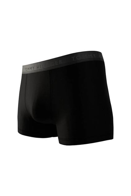 Tommy Hilfiger Tommy Hilfiger Erkek Dokuma Kumaş  Normal Bel  Düz Model Siyah Boxer UM0UM02760-0R7