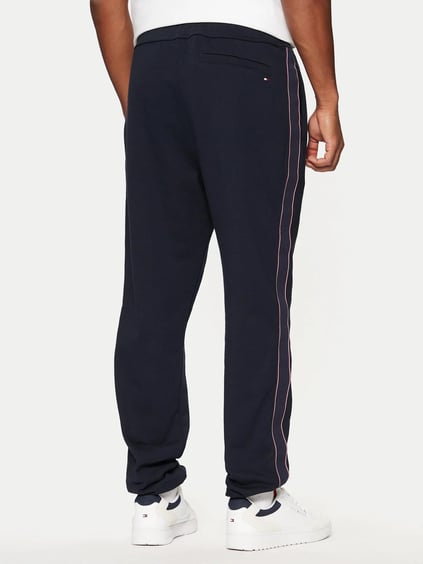 Tommy Hilfiger Tommy Hilfiger Erkek Dokuma Kumaş  Normal Bel  Düz Model Mavi Eşofman Altı MW0MW37477-DW5