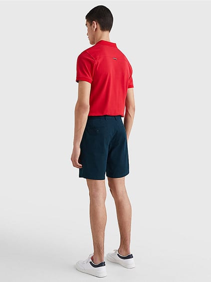 Tommy Hilfiger Tommy Hilfiger Erkek Dokuma Regular Fit Düğmeli Günlük Lacivert2 Şort MW0MW23563-DW5