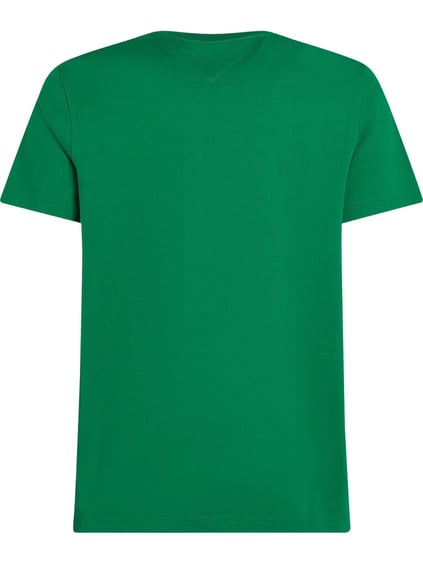 TOMMY HILFIGER Tommy Hilfiger Erkek Göğüste İşlenmiş Logo Pamuklu Jarse Yeşil T-Shirt MW0MW36512-L4F