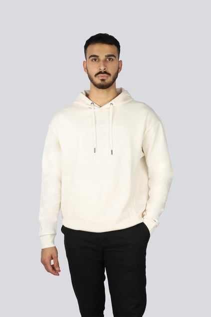 TOMMY HILFIGER Tommy Hilfiger Erkek Kapşonlu Yaka Regular Fit Pamuklu Uzun Kollu Sarı Sweatshirt MW0MW37459-Z00