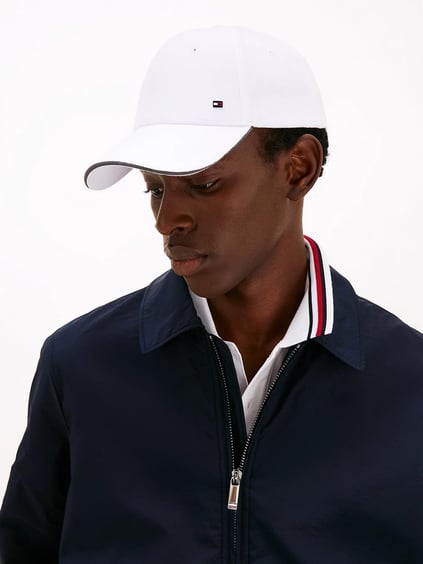 TOMMY HILFIGER Tommy Hilfiger Erkek Logolu Ayarlanabilir Spor Tasarım Beyaz Spor Şapka AM0AM13164-YCF