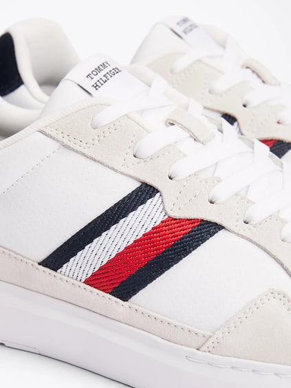 TOMMY HILFIGER Tommy Hilfiger Erkek Marka Logolu Bağcıklı Kaydırmaz Tabanlı Günlük Mavi Ayakkabı FM0FM04889-0K6