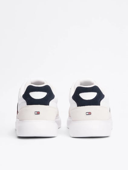 TOMMY HILFIGER Tommy Hilfiger Erkek Marka Logolu Bağcıklı Kaydırmaz Tabanlı Günlük Mavi Ayakkabı FM0FM04889-0K6