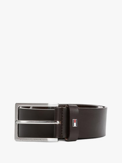 TOMMY HILFIGER Tommy Hilfiger Erkek Metal Tokalı Ayarlanabilir Deri Kahverengi Kemer AM0AM13175-0HD