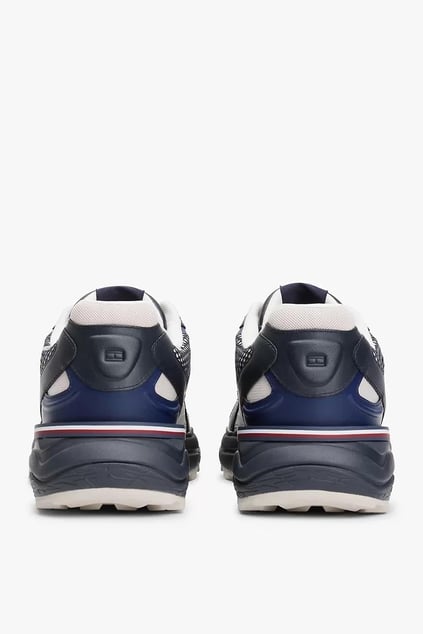 Tommy Hilfiger Tommy Hilfiger Erkek Nefes Alabilen Fileli Üst Yüzey Rahat ve Yüksek Taban Mavi Sneaker FM0FM05567-DW5
